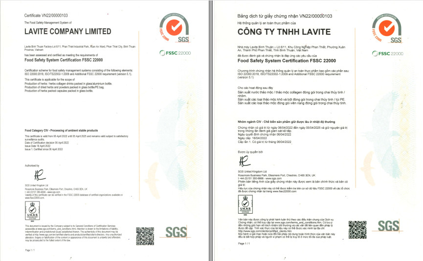 Chứng nhận FSSC 22000